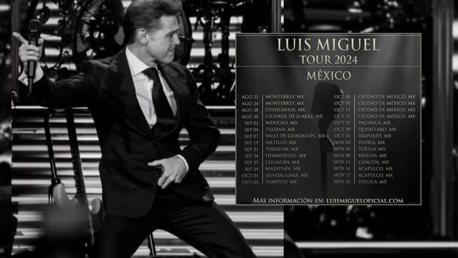 Luis Miguel: Esta es la gira del Rey del Sol en su regreso a México