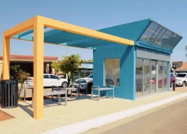 ¿Cuántas paradas de camión con aire acondicionado habrá en Hermosillo?