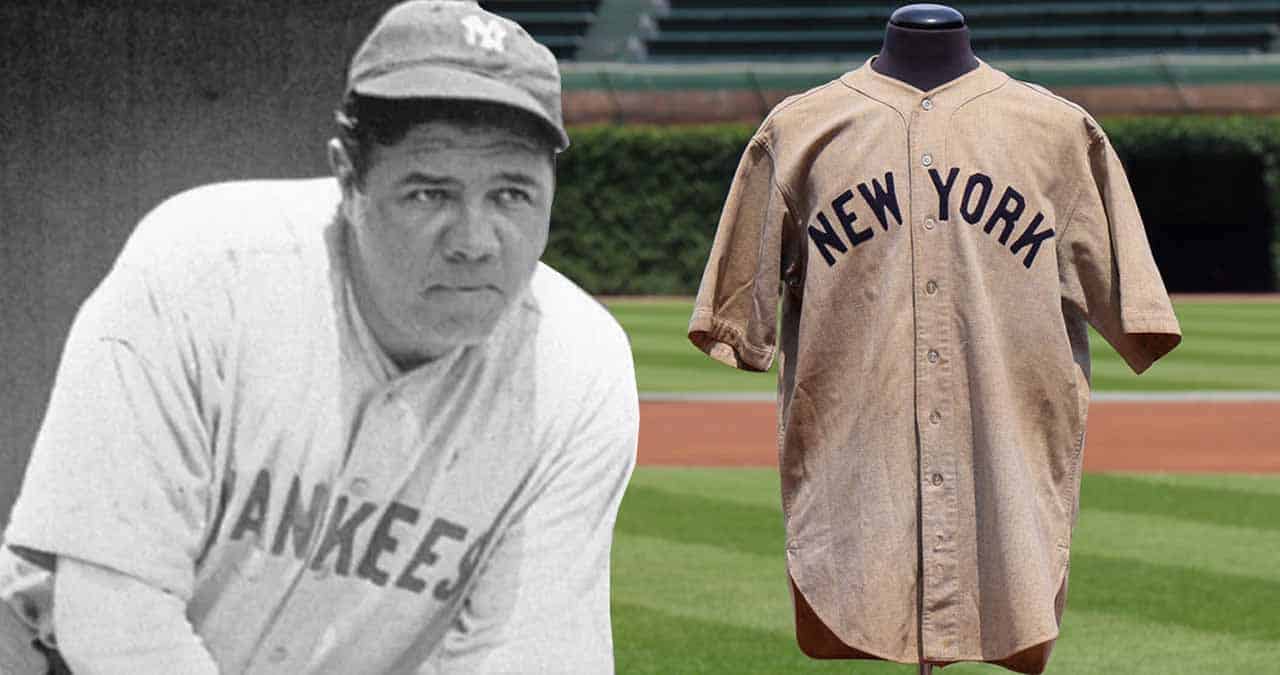 Jersey de Babe Ruth se vende a un precio increíble en subasta