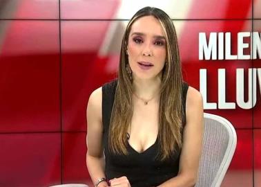 VIDEO | Momento exacto en que la conductora de Milenio Noticias se desmaya en pleno programa