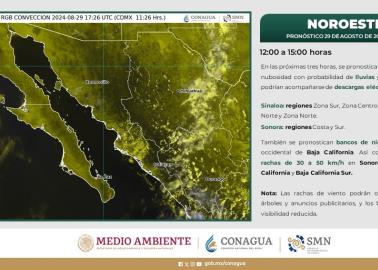 ¡Otra vez, ya viene la lluvia! Se prevé que en estas zonas de Sonora comience a llover en tres horas