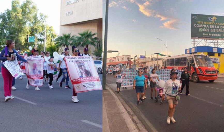 Ciudad Obregón y Hermosillo marchan por los desaparecidos