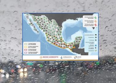 Clima en México para sábado 31 de agosto; llega frente frío No. 1 y continúan fuertes lluvias