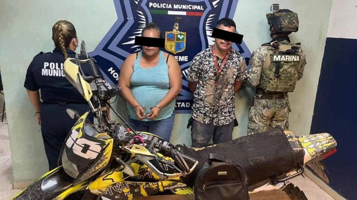 Detienen a pareja de narcomenudistas en Cajeme