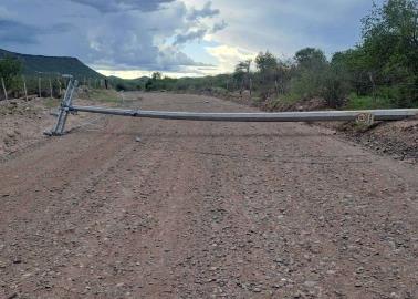 Tras lluvias, habitantes de Buenavista en Cajeme se quedan sin luz