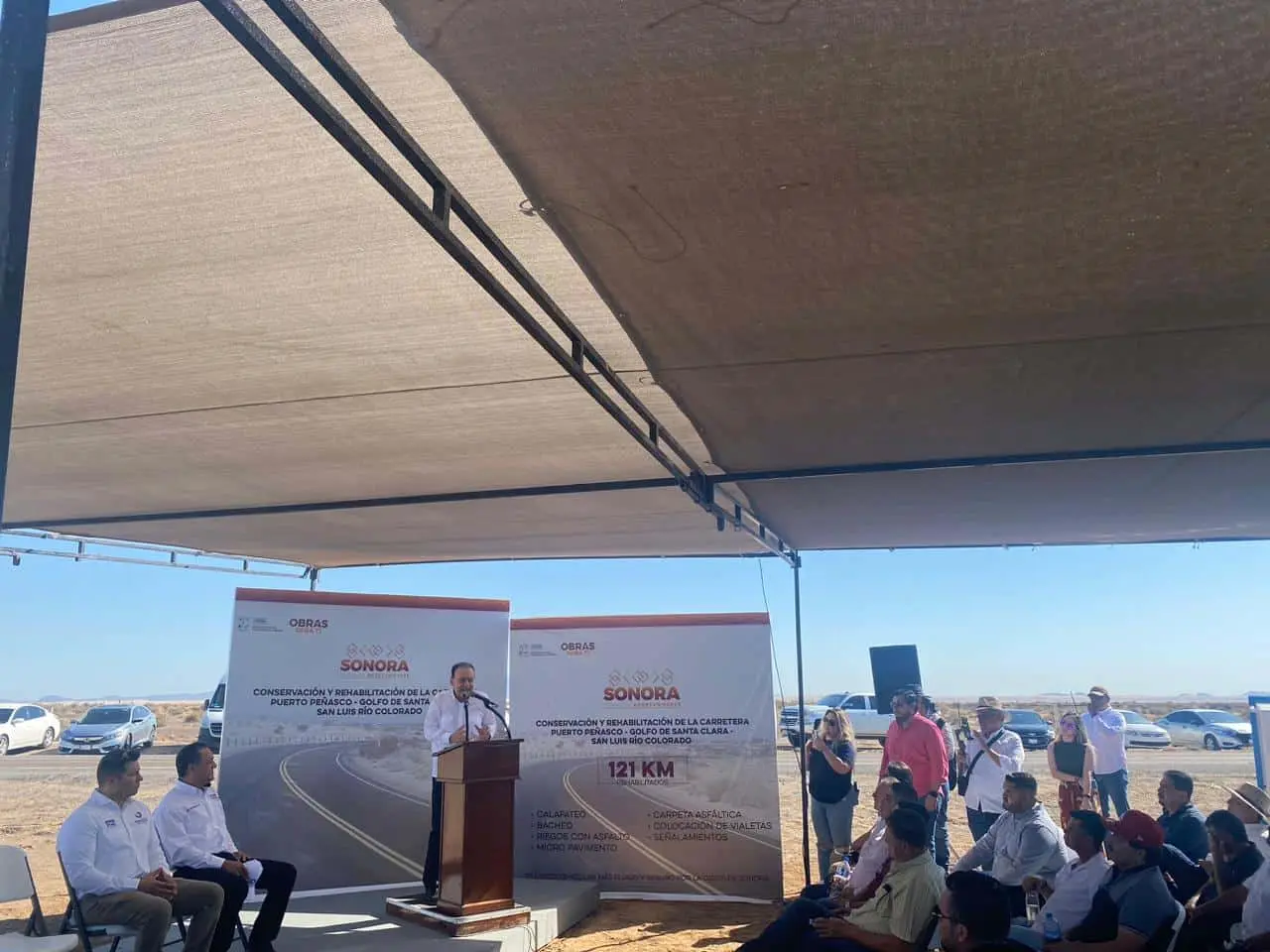 Alfonso Durazo: Remodelan carretera a Puerto Peñasco