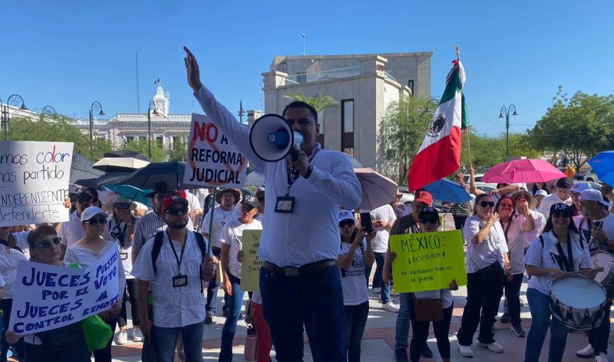 Reforma al Poder Judicial: Protestan en Hermosillo contra la iniciativa