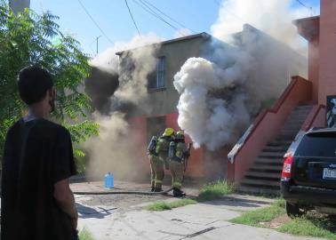 Arde vivienda en la Nuevo Cajeme en Ciudad Obregón