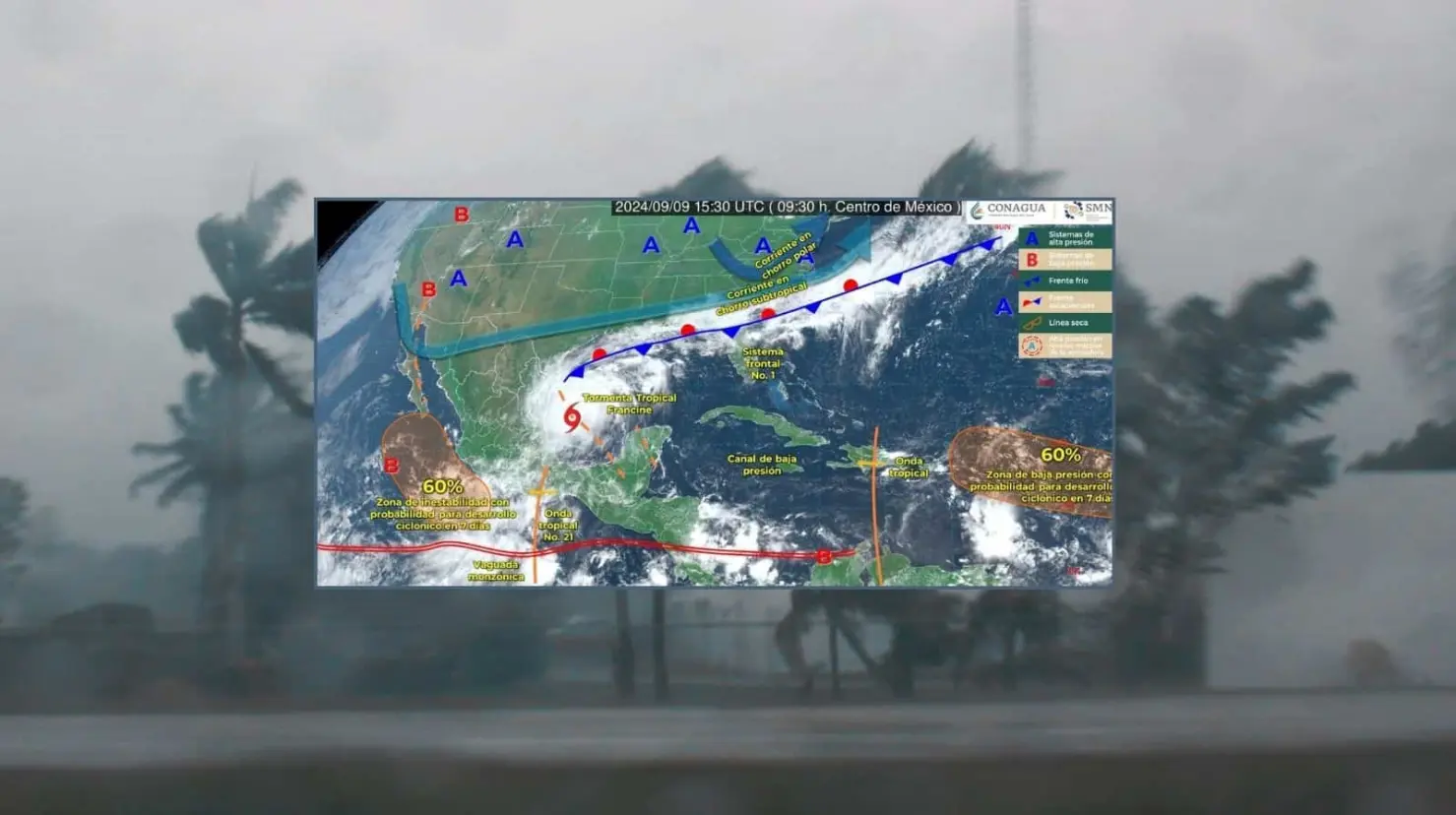 Servicio Meteorológico anticipa ciclón para Sonora, Sinaloa y BCS; posible fecha de impacto