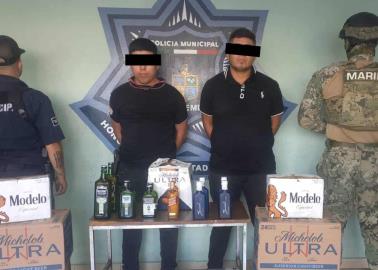 Capturan a par de ladrones tras persecución en Cajeme 