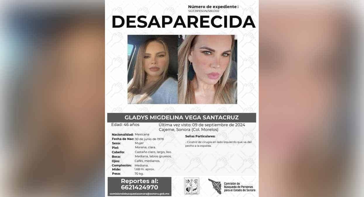 Sin rastro de mujer raptada afuera de gimnasio de Ciudad Obregón