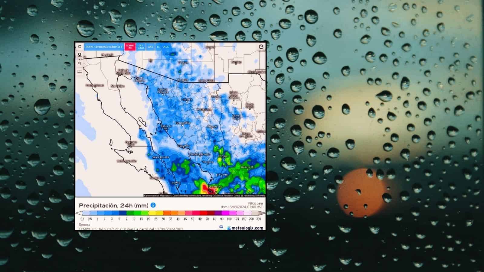 Clima en Hermosillo hoy 14 de septiembre; lluvias y rachas de viento por Ileana