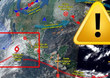 Huracán "Ileana": Protección Civil emite alerta amarilla para el sur de Sonora