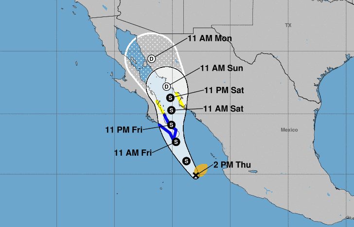 Listo Protección Civil para posible llegada de tormenta tropical Ileana a Cajeme