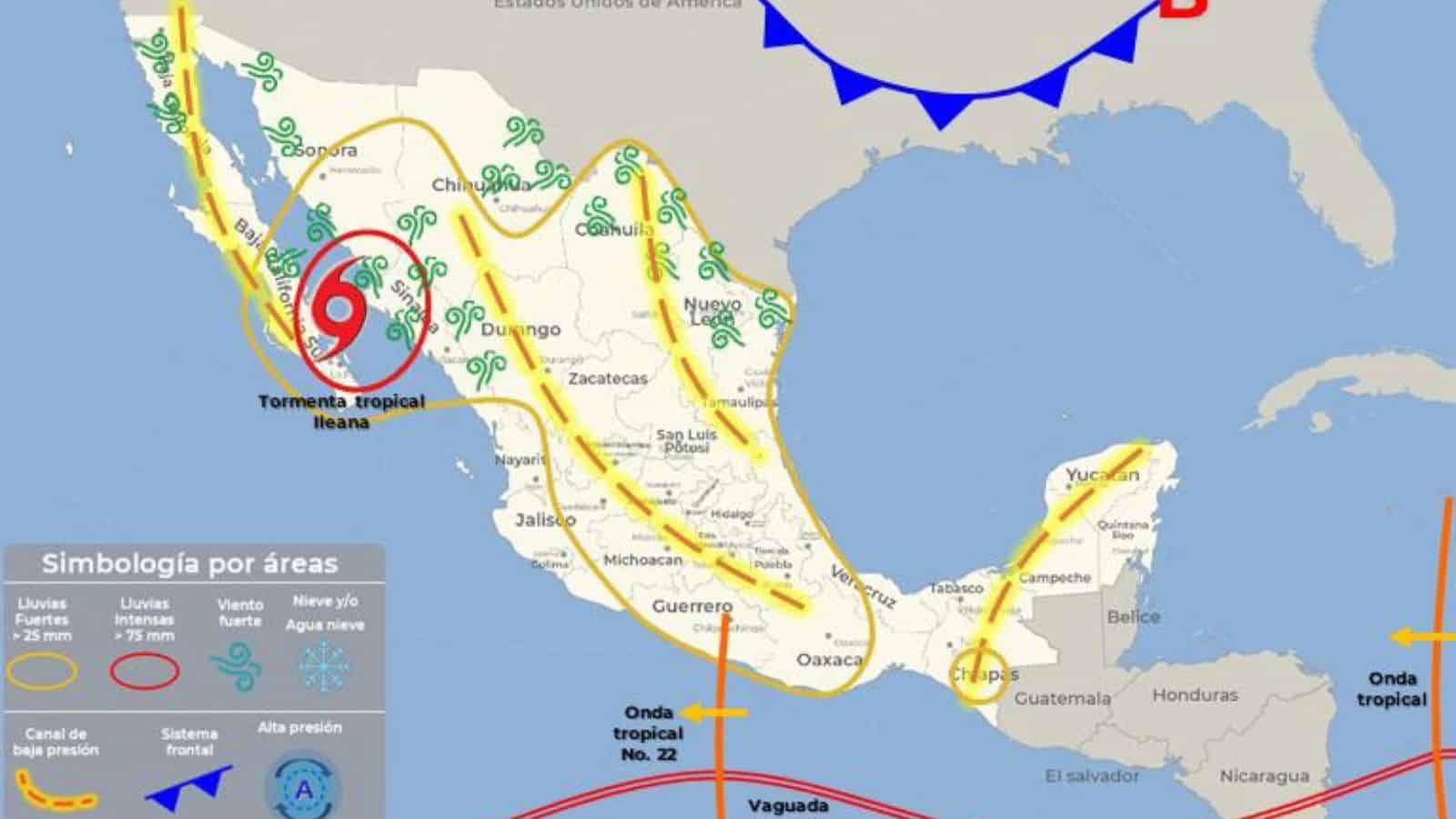 Clima en Sonora hoy 14 de septiembre: Ileana causa lluvias torrenciales este fin de semana