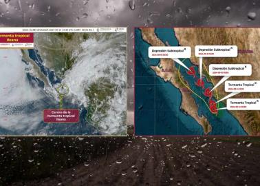 Tormenta tropical "Ileana" se debilita, pero dejará lluvias torrenciales y fuertes vientos en Sonora y Sinaloa