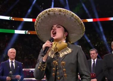 Se equivoca Camila Fernández en interpretación del Himno Nacional Mexicano