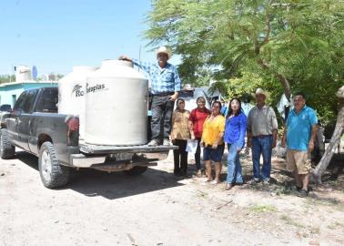 En Navojoa reciben tinacos y cisternas familias de Bacabachi y Masiaca