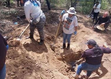 Buscadoras de Huatabampo hallan restos humanos en Etchojoa