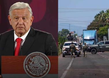 AMLO asegura que los reportes de violencia en Sinaloa son una campaña para desprestigiar a su Gobierno