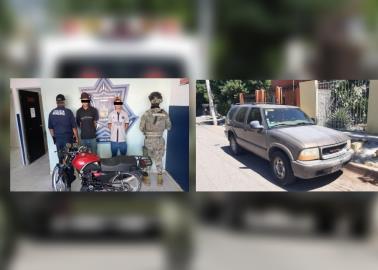 Policías de Cajeme recuperan autos robados; hay dos detenidos