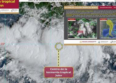 Tormenta tropical John está a punto de convertirse en huracán en el Océano Pacífico