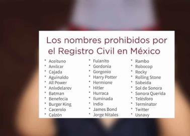 Registro Civil: ¿Cuáles son los nombres prohibidos en México en este 2024?