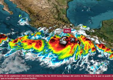 Huracán "John" podría tocar tierra en categoría 3