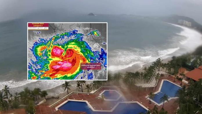 “John” vuelve a ser huracán categoría 1 y avanza hacia el suroeste de México “John” vuelve a ser huracán categoría 1 y avanza hacia el suroeste de México