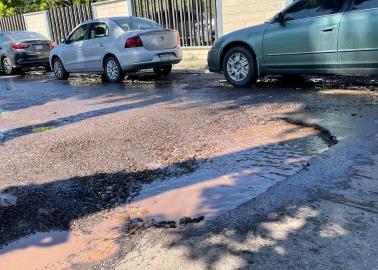 Cajeme: Piden arreglan tramo de la calle Hidalgo, frente al Cbtis 37