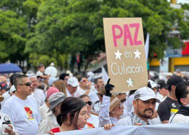 Ciudadanos de Culiacán, Sinaloa marchan por la paz tras 20 días de violencia