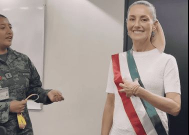 Así se ve Claudia Sheinbaum con la Banda Presidencial