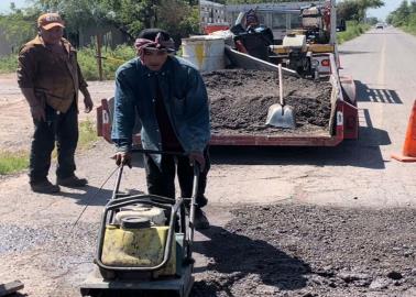 En Cajeme, rehabilitan calles que conectan a delegaciones con el Valle del Yaqui