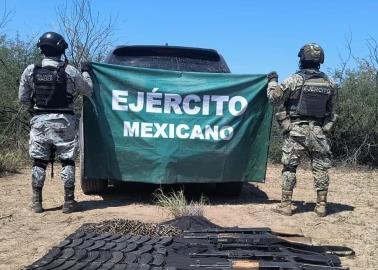 Guardia Nacional decomisa armamento en Pitiquito