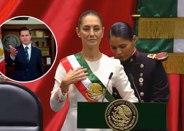 Enrique Peña Nieto felicita a Claudia Sheinbaum tras su toma de protesta