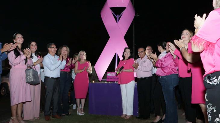 Navojoa se pinta de rosa en la lucha contra el cáncer de mama