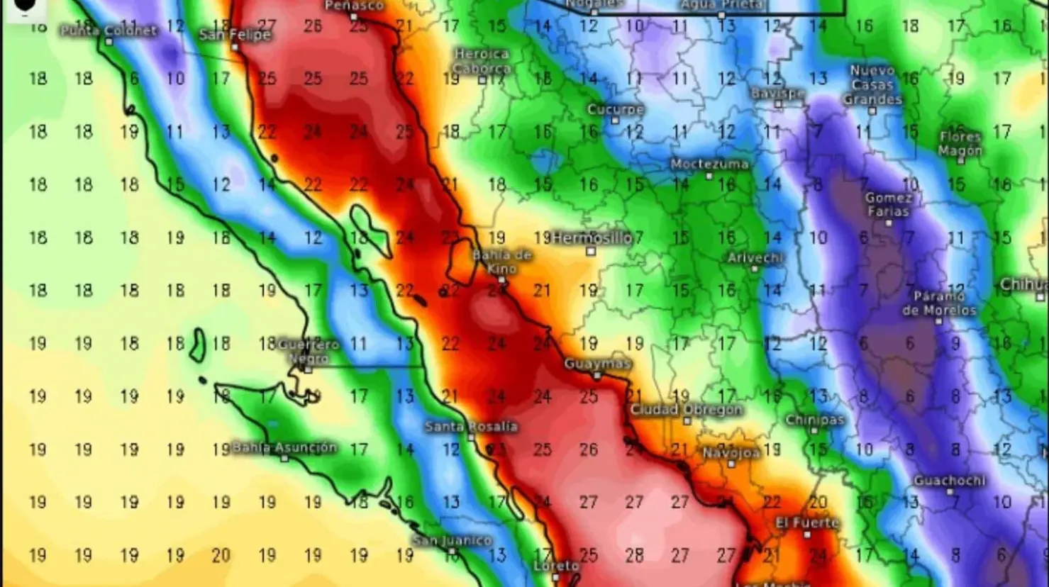 ¿Adiós al calor? Pronostican llegada de nuevo frente frío a Sonora