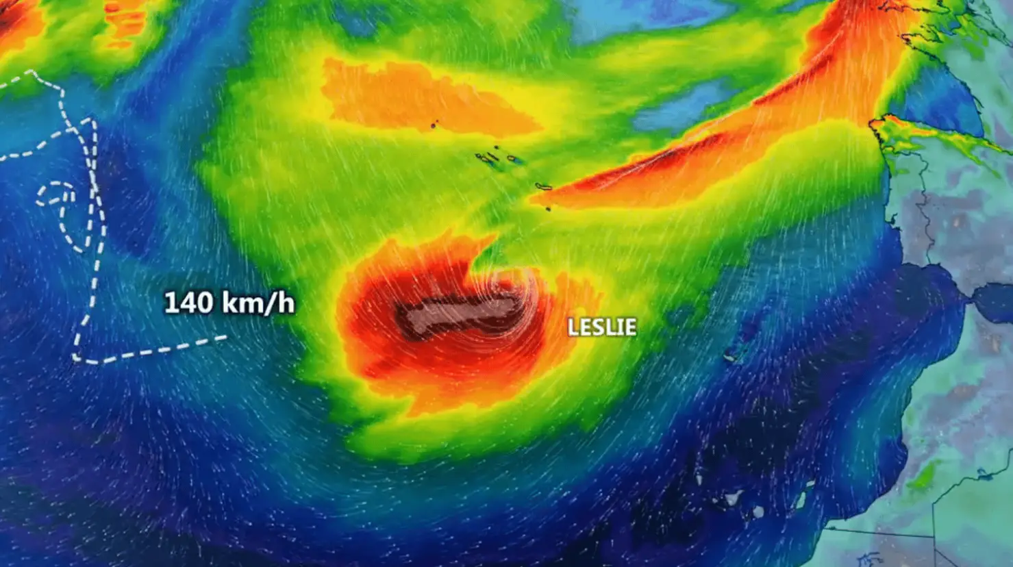 Se forma en el Atlántico el Huracán Leslie, ¿llegará a México?