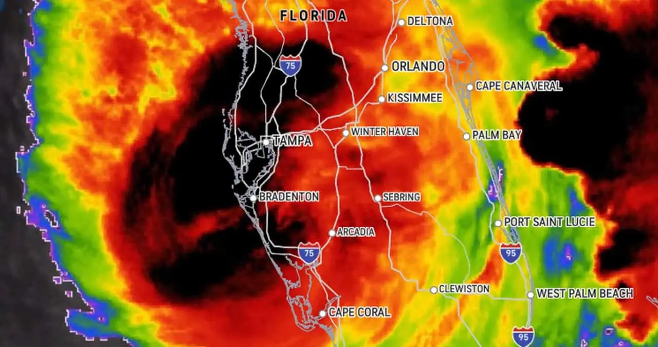 "Miltón" muy cerca de Florida; se espera noche complicada