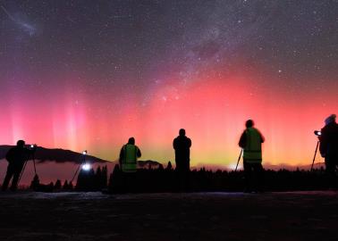 Así se vieron las auroras boreales en el Desierto de Sonora | FOTOS