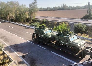 Llegan a Culiacán los verdaderos monstruos del Ejército: ¡a prueba de balas y "ponchallantas"!