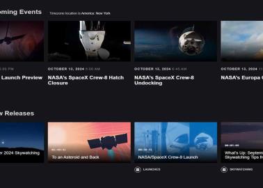 NASA lanza plataforma de streaming gratuita con documentales y transmisiones en vivo