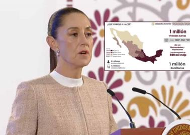 Claudia Sheinbaum anuncia programa de vivienda; se construirán más de 1 millón de casas