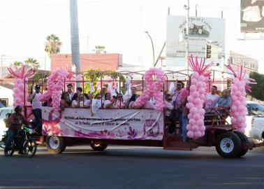 En Cajeme realizan caravana por Cáncer de Mama