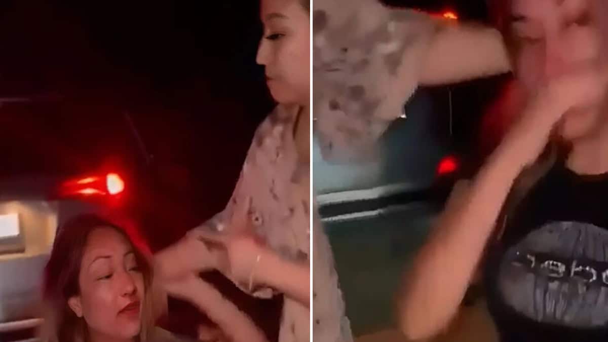 VIDEO | Mujer le pega tremenda golpiza a la amante de su esposo y se viraliza