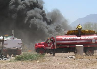 Incendios de maleza y basura generan malestar en Cajeme