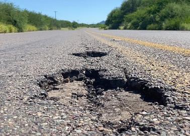 Carretera Navojoa-Álamos, nuevamente con baches