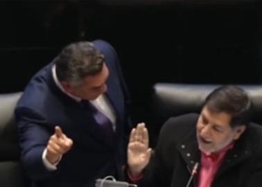 VIDEO | "Alito" Moreno encara a gritos a Gerardo Fernández Noroña en el Senado