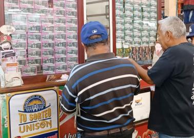 Compran paisanos cachitos de la Lotería Nacional en Sonora