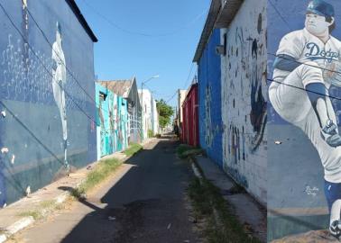 Fernando Valenzuela: Así luce su mural en el Callejón del Deporte, en Cajeme